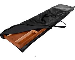 Sjoelbak Hoes Zwart – Beschermhoes voor Houten Sjoelbak – Duurzaam Opberghoes 202 x 44 x 8 cm – Longfield Games