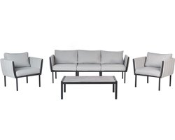 SKALA - Loungeset 5-zits - Lichtgrijs - Staal