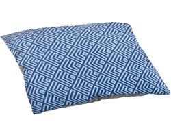 Skandika Dundee Sleepyhead hoofdkussen | Outdoor campingkussen, zachte flanellen kussenhoes, met vulling, 45x40 cm groot, reiskussen | Reizen, trekking, wandelen, slaapzak, indigo