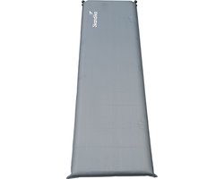 Skandika Easy Single Zelfopblaasbaar Slaapmat – Slaapmat – Slaapmat zelfopblazend – Logeerbed – Polyester, PVC - Premium zelfopblazend luchtbed, antislip-materiaal, ideaal voor camping – Outdoor, Camping – Kamperen – 196 x 60 x 10 cm – 3.2kg - grijs