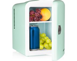 Skincare Beauty Fridge – Mini Koelkast – Minibar – Koelen en Verwarmen - Huisverzorging & Levensmiddelen – Retro Design – Mint