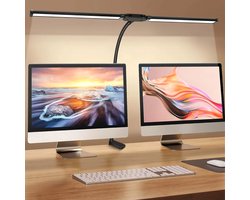 Skoov monitor lamp LED - Dimbaar - Screen bar - Daglichtlamp - Bureau lamp met klem - Lightbar - Hobby - Gaming Lamp - Zwart