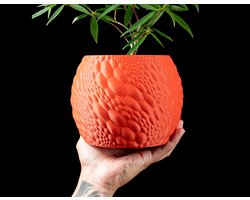 Skushy Gato Bloempot - Moderne Designpot voor Kamerplanten - Sculpturale Plantenpot voor Woonkamer en Kantoor - Premium Woondecoratie