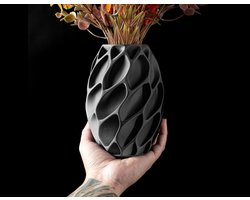Skushy Vaas Exoflower - Geschikt voor Bouwbloemen - Japandi Designvaas voor Droogbloemen en Kunstbloemen - Sculpturale Decoratieve Vaas - Moderne Woondecoratie