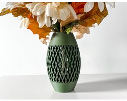 Skushy Vaas Xero - Geschikt voor Bouwbloemen - Japandi Designvaas voor Droogbloemen en Kunstbloemen - Sculpturale Decoratieve Vaas - Moderne Woondecoratie