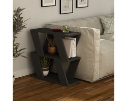 Skye Decor, Bijzettafel, Lazena - Anthracite, Gemelamineerde spaanplaat, Antraciet, 60 x 22 x 57 cm