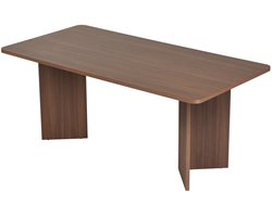 Skye Decor, Eettafel, Linza - Milano Walnut, Gemelamineerde spaanplaat, Milano walnoot, 180 x 90 x 75 cm
