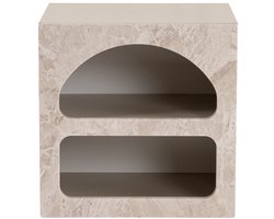 Skye Decor Lorin - Nachtkastje - Travertin marmer/Zandste - 50 cm