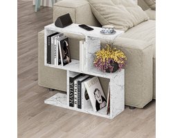 Skye Decor, Salontafel, Homemania - Carrara Marble, Gemelamineerde spaanplaat, Carrara marmer, 60 x 20 x 60 cm