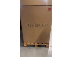 Skye Decor, Salontafel, Orba - Travertine, Venezia Walnut, Gemelamineerde spaanplaat, Travertin & Venezia walnoot, 120 x 65 x 40 cm