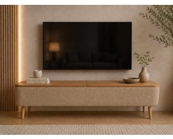Skye Decor Sarven – Tv-meubel met opbergruimte – Beige – 120 x 30 x 45 cm