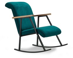 Skye Decor, Schommelstoel, Yoka - Petrol Blue, Stof, Petrolblauw, 96 cm