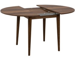Skye Decor, Uitschuifbare eettafel, Vina 139 - Walnut, Gemelamineerde spaanplaat, Walnoot, 100 x 100 x 75 cm