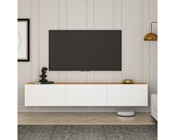 Skye Decor West TV-meubel Atlantic Pine - TV-meubel - Wit - Spaanplaat