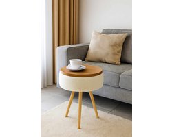 Skye Decor Zgn – Bijzettafel – Wit – Teddy – Ø33 x 45 cm