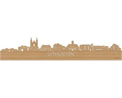 Skyline Uithoorn Bamboe hout - 80 cm - Woondecoratie - Wanddecoratie - Meer steden beschikbaar - Woonkamer idee - City Art - Steden kunst - Cadeau voor hem - Cadeau voor haar - Jubileum - Trouwerij - WoodWideCities