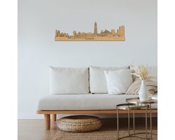 Skyline Utrecht Detail Eikenhout 90cm Wanddecoratie Voor Aan De Muur City Shapes