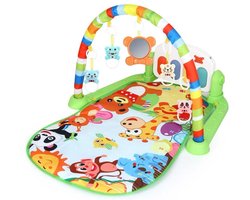 SkyNext baby gym inclusief sokjes en speeltjes extra. Activiteiten Speelkleed - Multicolor - Met Speelboog, Spiegeltje & Muziek - Educatief Baby Gym - Vanaf 0 Maanden