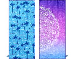Skynzor - Microvezel Strandlaken - Beach Towel - Strandhanddoek - Badhanddoek Microvezel Handdoek - Mandala Microfiber Towel - Bath Towel - Handoeken - Sand Free Handdoeken - Sneldrogend Strand Handdoek - Reisstrandhanddoek - Compact & Lightweigh