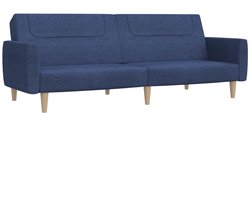 Slaapbank 2-zits | Tweezitsbank | 2-zitsbank stof blauw