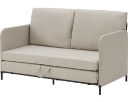 Slaapbank 2-zitsbank 78x125x67 cm beige