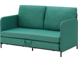Slaapbank 2-zitsbank 78x125x67 cm groen