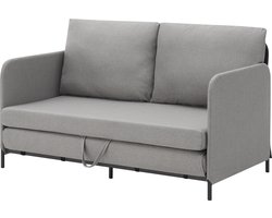 Slaapbank 2-zitsbank 78x125x67 cm lichtgrijs