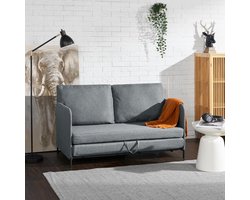 Slaapbank 2-zitsbank Donkergrijs - Multifunctionele Slaapoplossing