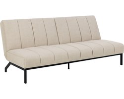 Slaapbank Beige Stof - 198x95x87cm - Zithoogte 51cm - Giga Living