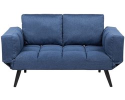 Slaapbank BREKKE Stof Marineblauw 2-zitter