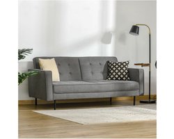Slaapbank - ComfortHome - Verstelbare hoek - Vintage eucalyptus - Grijs