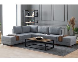 Slaapbank Hoekbank Fly Bed links - grijs SKU: 825BLC1006