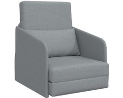 Slaapbank | Ligbed | Sofa bed Lichtgrijs 65 x 80 x 83 cm Stof