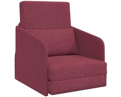 Slaapbank | Ligbed | Sofa bed Wijnrood 65 x 80 x 83 cm Stof