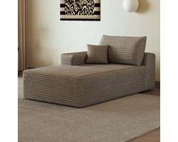 Slaapbank Met slaapfunctie 95 cm Stof Appartement Camel