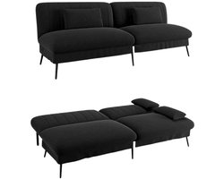 slaapbank - Opklapbaar - multifunctionele slaapbank - met grote liggedeelte - 2-in-1 bank - Hoge kwaliteit katoenfluweel - Eenvoudige montage - fauteuil