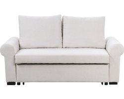 Slaapbank SILDA Stof Lichtbeige 2-zitter