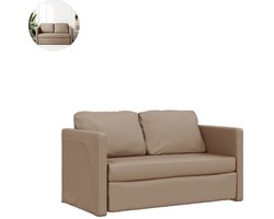 Slaapbank - Uitklapbaar - Slaapstoel - Logeerbed - Zetelbed - Slaapfauteuil - Vouwbed - 2 persoons - Zeer comfortabel - Cappuccino