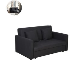 Slaapbank - Uitklapbaar - Slaapstoel - Logeerbed - Zetelbed - Slaapfauteuil - Vouwbed - 2 persoons - Zeer comfortabel - Donkergrijs