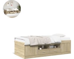 Slaapbank - Uitklapbaar - Slaapstoel - Logeerbed - Zetelbed - Slaapfauteuil - Vouwbed - 2 persoons - Zeer comfortabel - Eiken