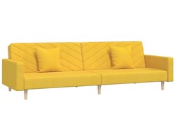 Slaapbank - Uitklapbaar - Slaapstoel - Logeerbed - Zetelbed - Slaapfauteuil - Vouwbed - 2 persoons - Zeer comfortabel - Geel