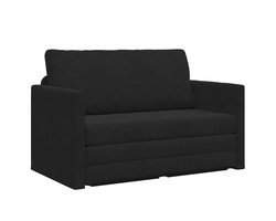 Slaapbank - Uitklapbaar - Slaapstoel - Logeerbed - Zetelbed - Slaapfauteuil - Vouwbed - 2 persoons - Zeer comfortabel - Zwart