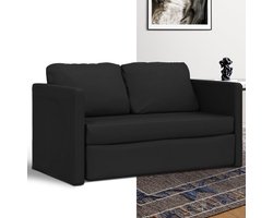 Slaapbank - Uitklapbaar - Slaapstoel - Logeerbed - Zetelbed - Slaapfauteuil - Vouwbed - 2 persoons - Zeer comfortabel - Zwart
