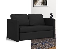 Slaapbank - Uitklapbaar - Slaapstoel - Logeerbed - Zetelbed - Slaapfauteuil - Vouwbed - 2 persoons - Zeer comfortabel - Zwart