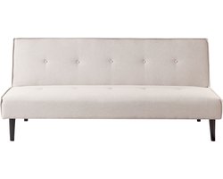Slaapbank VISBY Stof Lichtbeige 3-zitter