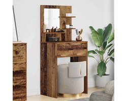 Slaapkamer Kaptafel | Cosmetische Tafel | Make-up tafels Oud Hout 80 x 39,6 x 135 cm Bewerkt hout