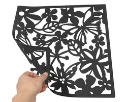 Slaapkamer Scheidingswand - Zwart - Slaapkamer Scheidingsscherm - Decoratie - Decoratieve Scherm - Scheidingswand Kamerscherm - Scheidingswand - Decoratieve Accessoires - Decoratie Woonkamer - Decoratie Slaapkamer - Kunst