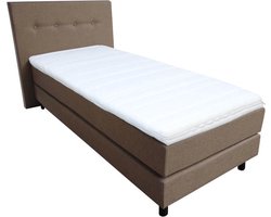 Slaaploods.nl Dana - Boxspring inclusief matras - 90x200 cm - Beige