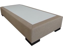 Slaaploods.nl Deluxe - Boxspring exclusief matras - 90x200 cm - Beige