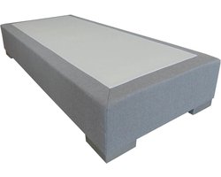 Slaaploods.nl Deluxe - Boxspring exclusief matras - 90x200 cm - Grijs